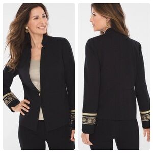 Chico’s Ponte Cuff Detail Jacket